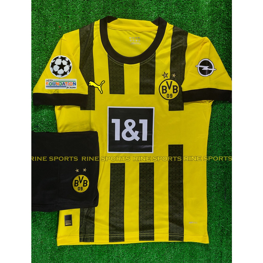 Bộ áo bóng đá Dort mund vàng super hàng thailand 2022-2023 Giống thi đấu 99%