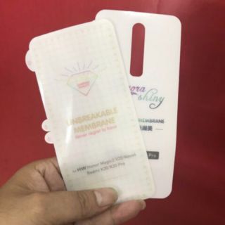 Bộ dán PPF 2 mặt cho Xiaomi Redmi K20/ K20 Pro/ Mi 9T/ Mi 9T Pro chống va đập