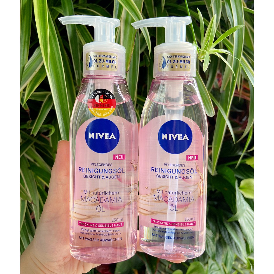 Dầu tẩy trang NIVEA làm sạch da mặt nhẹ nhàng, chai 150 ml