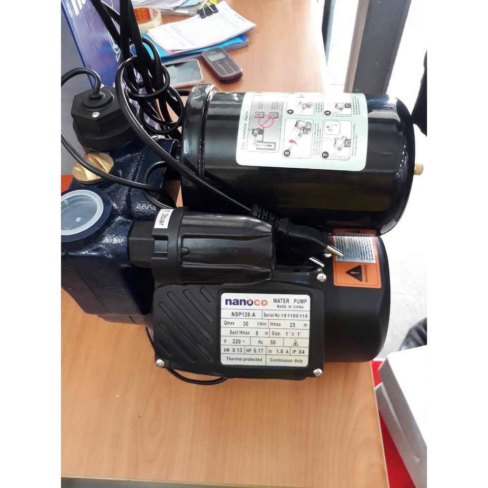 Máy bơm nước nóng tăng áp điện tử Nanoco NSP128-A