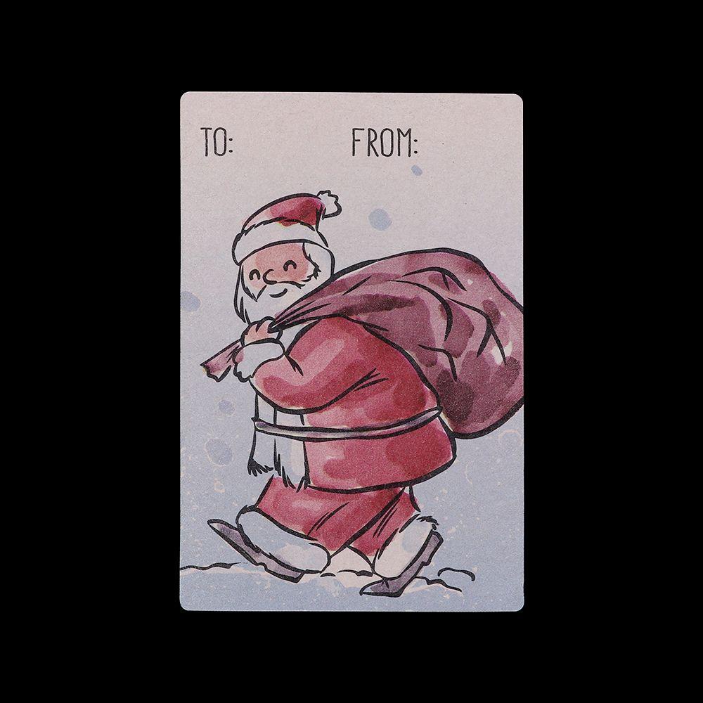 250 Nhãn Dán Trang Trí Cây Thông Giáng Sinh Bằng Giấy Kraft