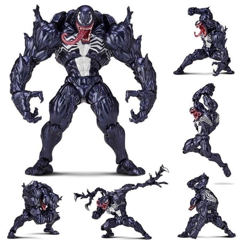 RẺ NHẤT SHOPEEMô Hình Venom Có Khớp Cử Động Revoltech Full Box