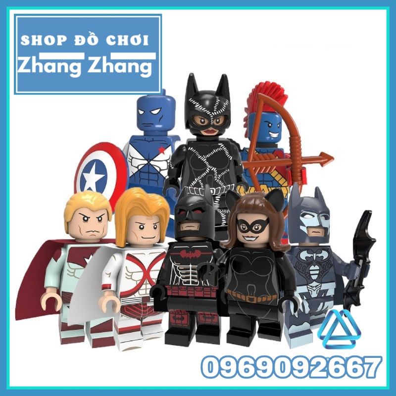 Xếp hình mô hình Plutonian - Catwoman - Super Secret - Vance Astro - Yondu Siêu anh hùng Marvel Minifigures POGO PG8208