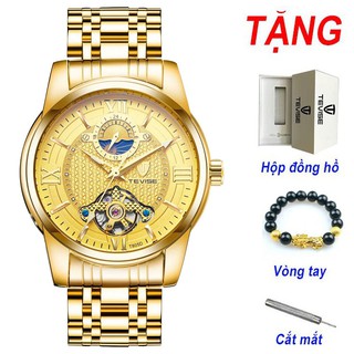 Đồng hồ cơ nam Tevise T805D chạy full kim ( Full vàng )