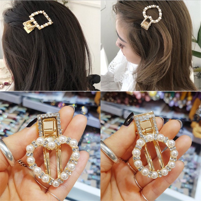 Kẹp tóc ngọc trai giả dễ thương cho bé gái