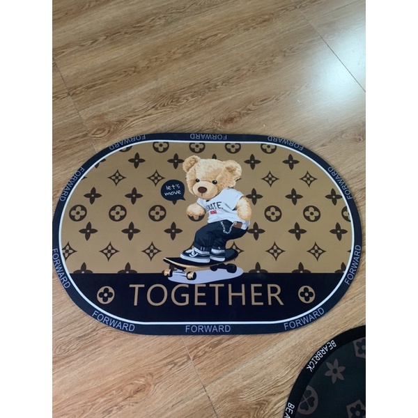 Thảm Silicon Siêu Thấm Hút, Lau Chân Trải Sàn Phòng Khách, Thảm Chùi Chân Nhà Tắm Đế Cao Su Chống Trượt Cao Cấp