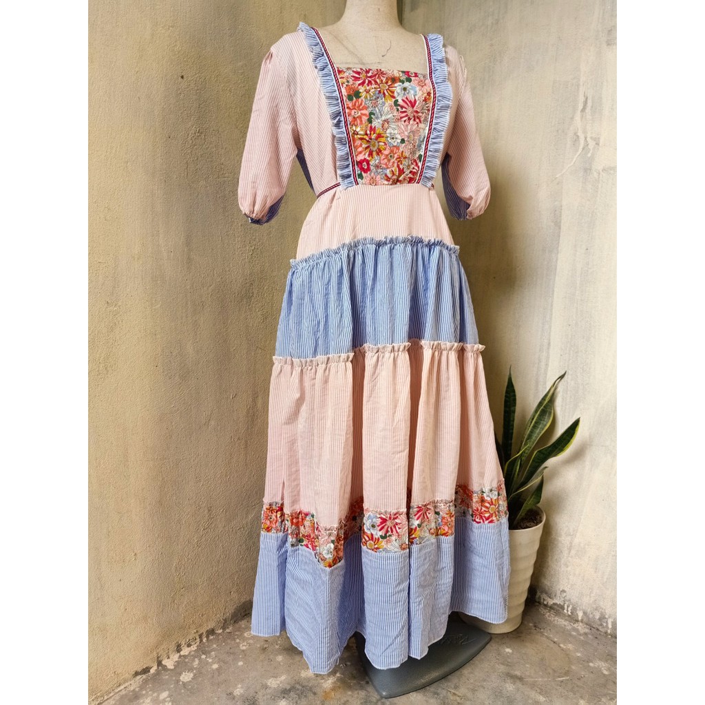 Bigsize 40-70kg váy đầm maxi dáng suông dài babydoll thổ cẩm đi biển trẻ trung teen đẹp hotgirl du lịch độc lạ