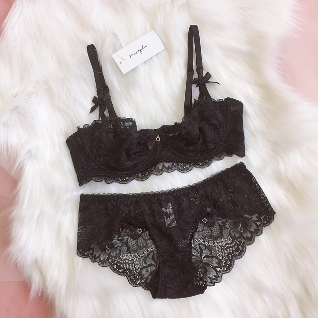 Bộ đồ lót nữ không mút có gọng chất liệu ren Hoa Tigon - Nội y nữ | BigBuy360 - bigbuy360.vn