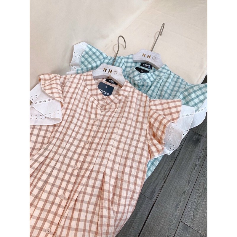 Váy thiết kế babydoll kẻ cánh tiên [Mã DANG22988 giảm 15k  đơn tối thiểu 350k] cực kì tiểu thư , đáng yêu | BigBuy360 - bigbuy360.vn