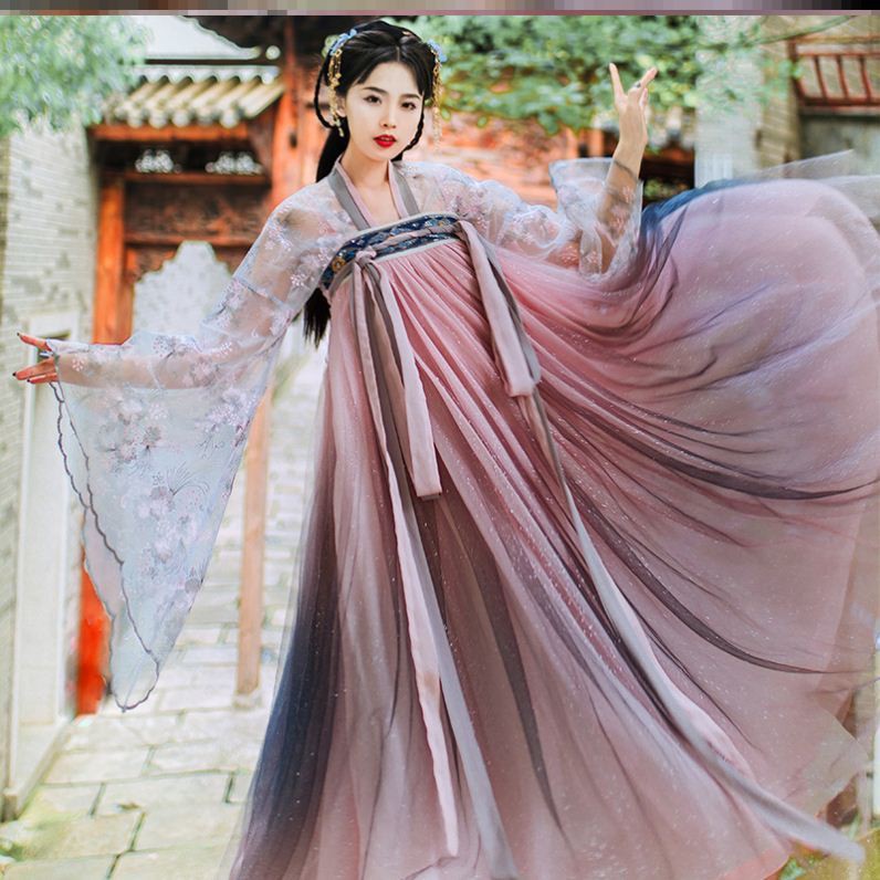 Hán phục nữ trọn bộ cổ trang áo dài, hoa thần ngực đầy đặn, váy tiên nữ, phong cách trung siêu sinh | BigBuy360 - bigbuy360.vn