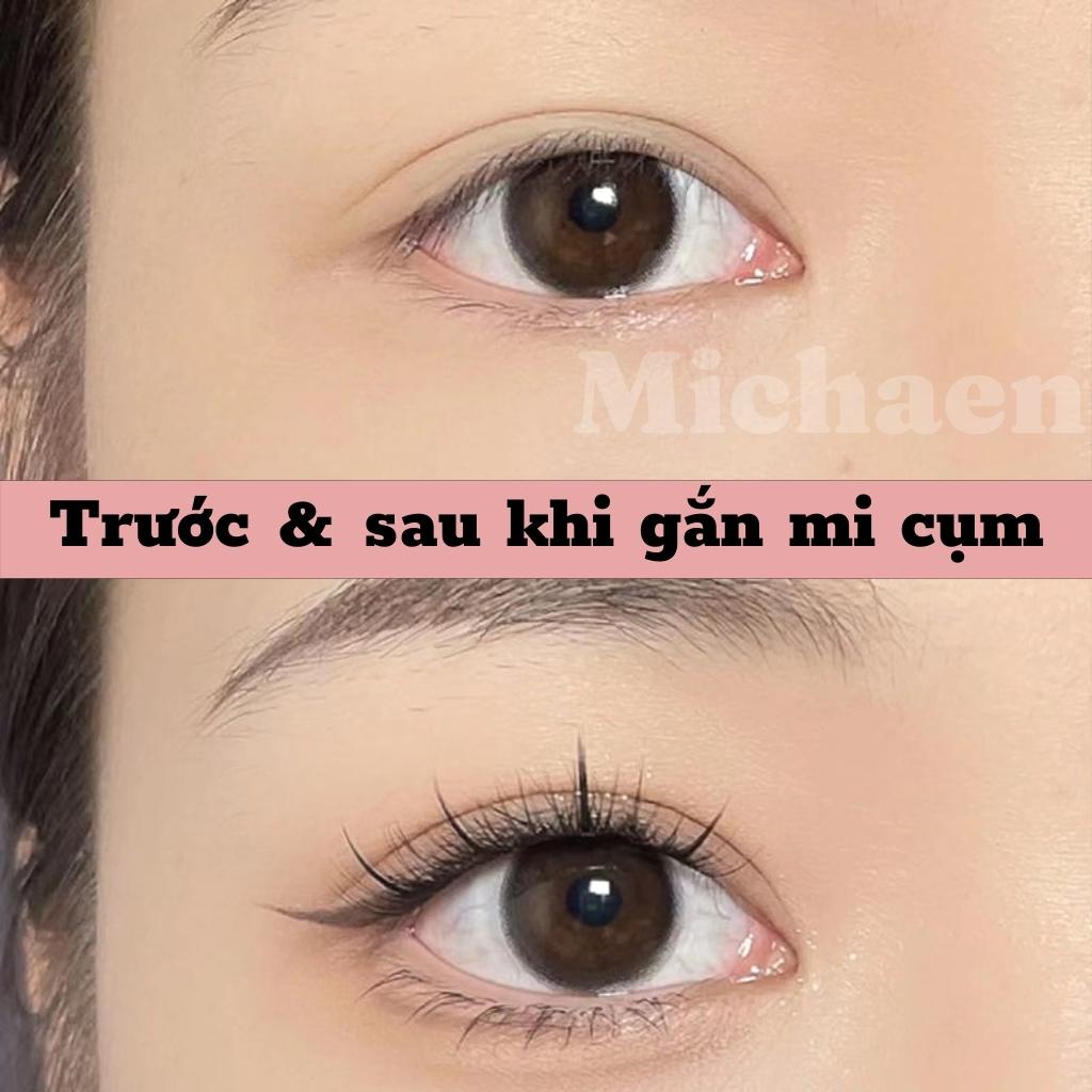 Lông mi giả chùm tự nối Dáng mi cong dày đẹp Hot trend Douyin