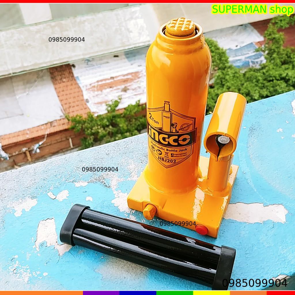 Con đội thủy lực 2 tấn Ingco HBJ202 Total THT109022 kích đội 2 tấn ( có các loại 4 tấn 6 tấn 10 tấn 12 tấn)