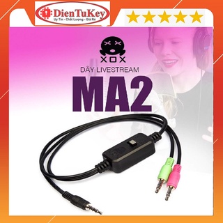 Dây live stream điện thoại 3 màu kết nối với sound card