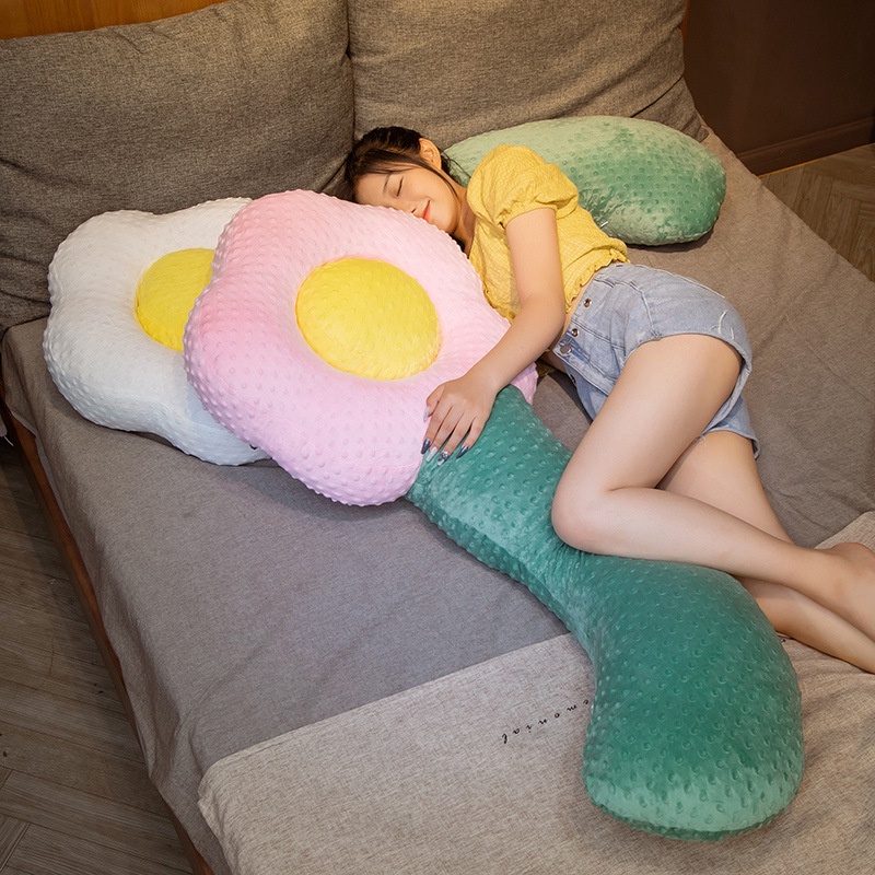 Gối Ôm Dài Hình Hoa Hướng Dương Phong Cách Bắc Âu Mới