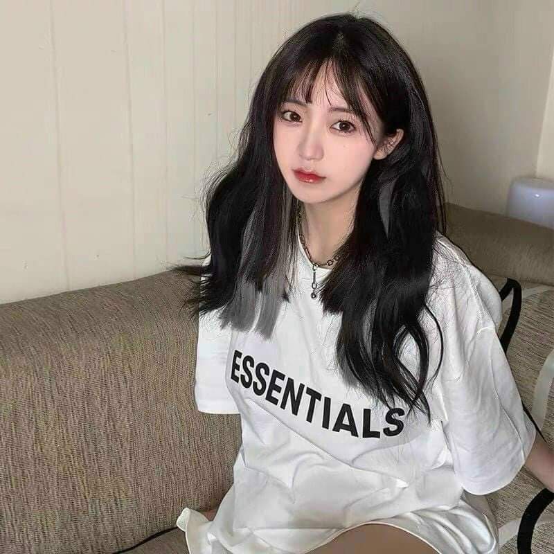 Áo phông rộng Basic Essentials - Áo phông rộng nữ chất vải Cotton mát mịn thấm hút mồ hôi - Áo thun nữ trơn cao cấp | BigBuy360 - bigbuy360.vn
