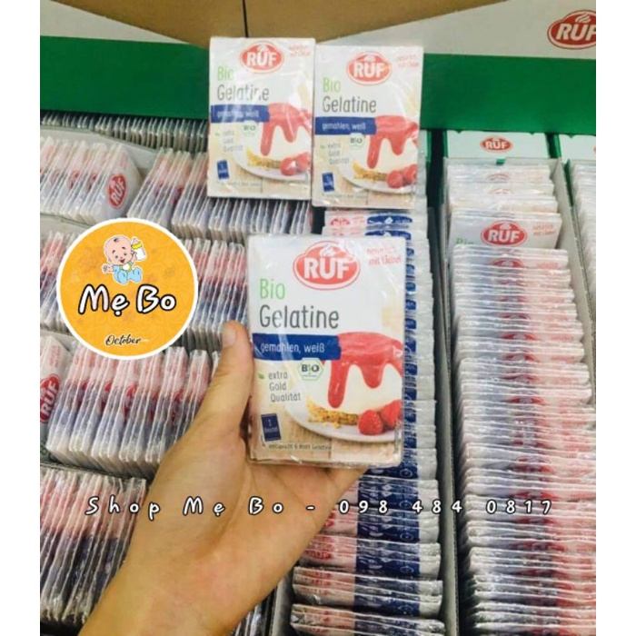 [MẪU MỚI] Bột Gelatine/Gelatin hữu cơ Ruf
