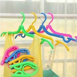 Combo 10 móc nhựa treo quần áo gấp gọn
