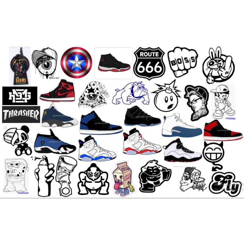 STICKER Dán Vali, xe, barber shop, Mũ bảo hiểm , macbook, đàn, tường... Nhập mã VANG3SP để giảm 15k khi mua từ 3 set