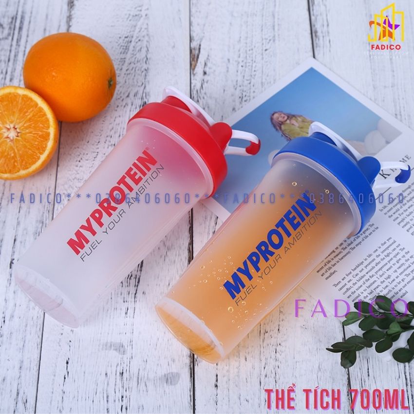 [HCM]Bình đựng nước My Protein 700ml,Bình Nước Thể Thao Tập Gym-FADICO