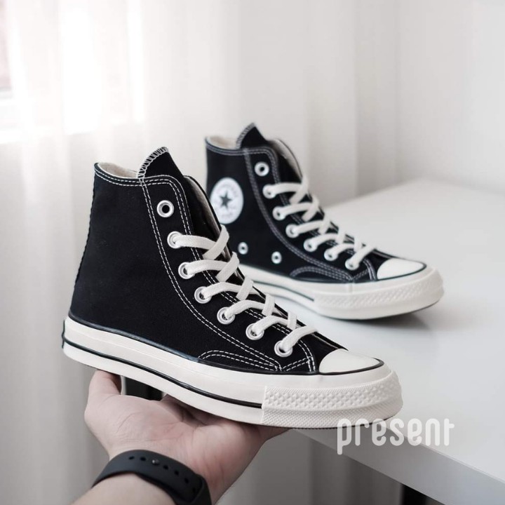[FREESHIP - HÀNG AUTH KÈM BILL] Giày Sneakers Converse 1970s Black White Cao Cổ - Present Original Sneakers | BigBuy360 - bigbuy360.vn