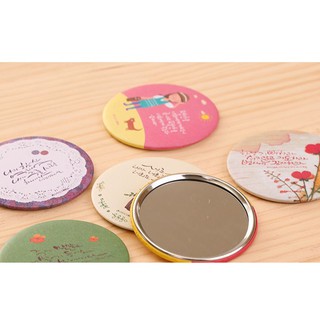 Gương mini dễ thương cute cầm tay Hàn Quốc giá rẻ 1k