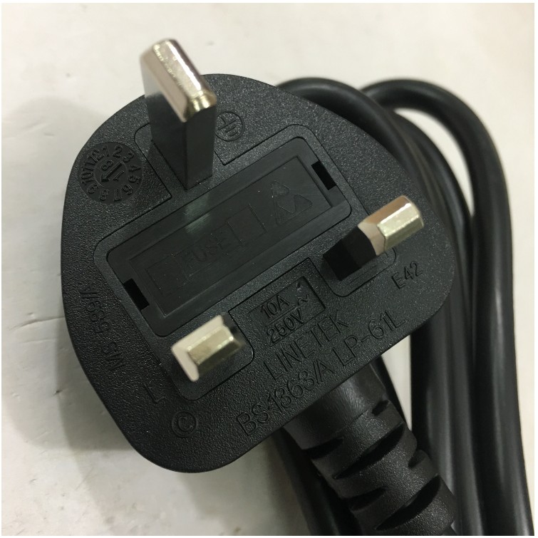 Dây nguồn Máy Tính, Nồi Cơm Điện 3 chấu UK LINETEK C13 10A 250V 3X0.75mm² 1.8M Chính Hãng