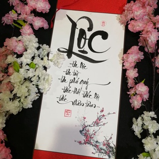 Thư pháp chữ Lộc (30cm)
