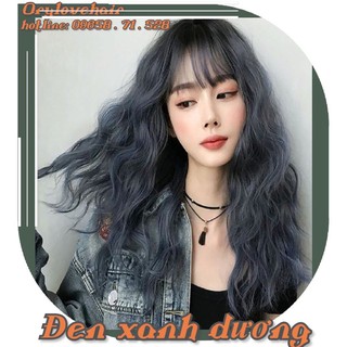 Thuốc Nhuôm Tóc Màu đen xanh dương ( Tặng kèm oxi và gang tay)