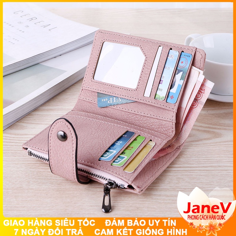 Ví Nữ Mini Ngắn Cầm Tay Cao Cấp Sang Trọng Phong Cách Hàn Quốc TVNN331