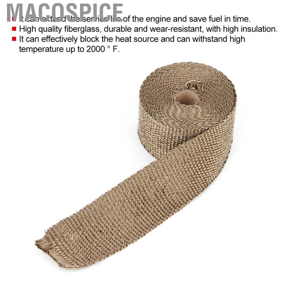 Cuộn Băng Keo Sợi Thủy Tinh Cách Nhiệt Chuyên Dụng Cho Ống Xả Xe Hơi