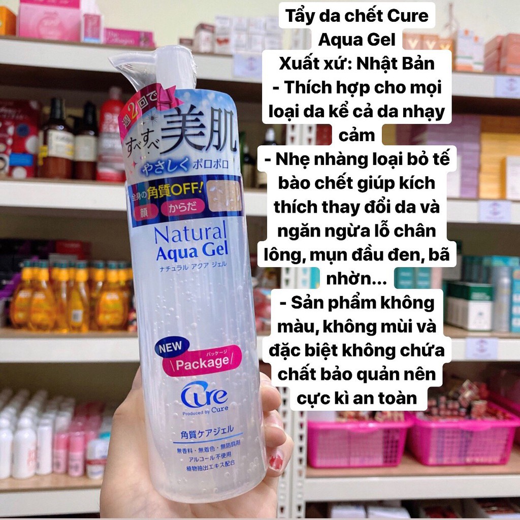 Tẩy tế bào chết Cure Natural Aqua Gel Tẩy tế bào chết và đem lại cho bạn một làn da bóng mượt, trẻ trung, trắng sáng | BigBuy360 - bigbuy360.vn