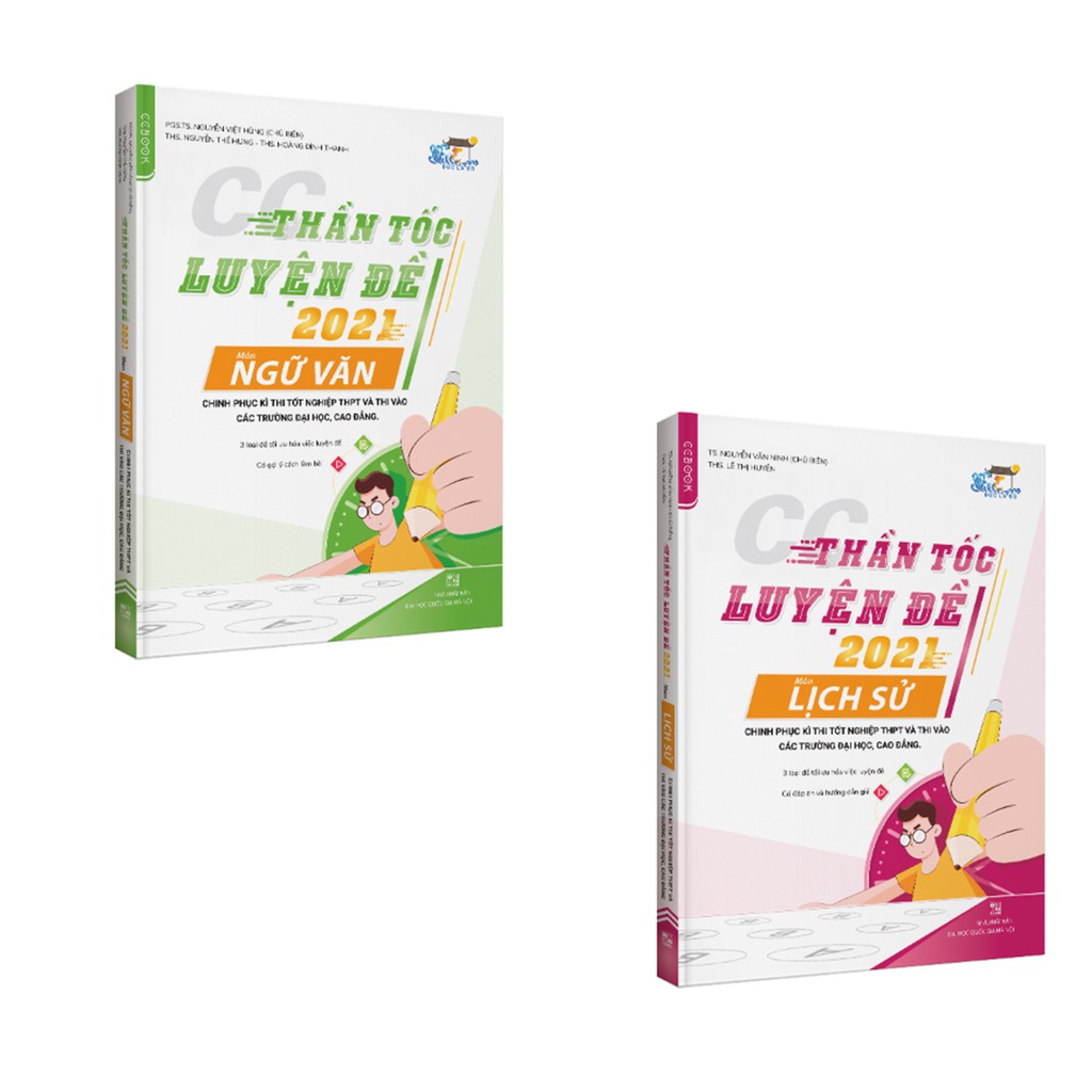Combo CC Thần Tốc Luyện Đề 2021 Môn Ngữ Văn + Lịch Sử