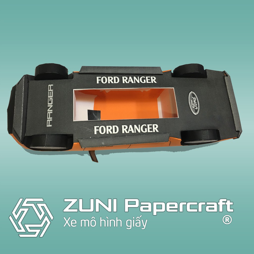 Bộ KIT mô hình giấy xe bán tải Ford Ranger của ZUNI Papercraft