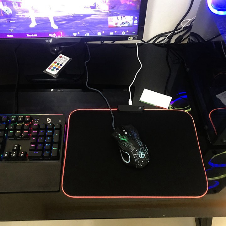 Miếng lót chuột LED RGB - Mousepad Led RGB full size 80cm x 30cm, 300 x 250mm