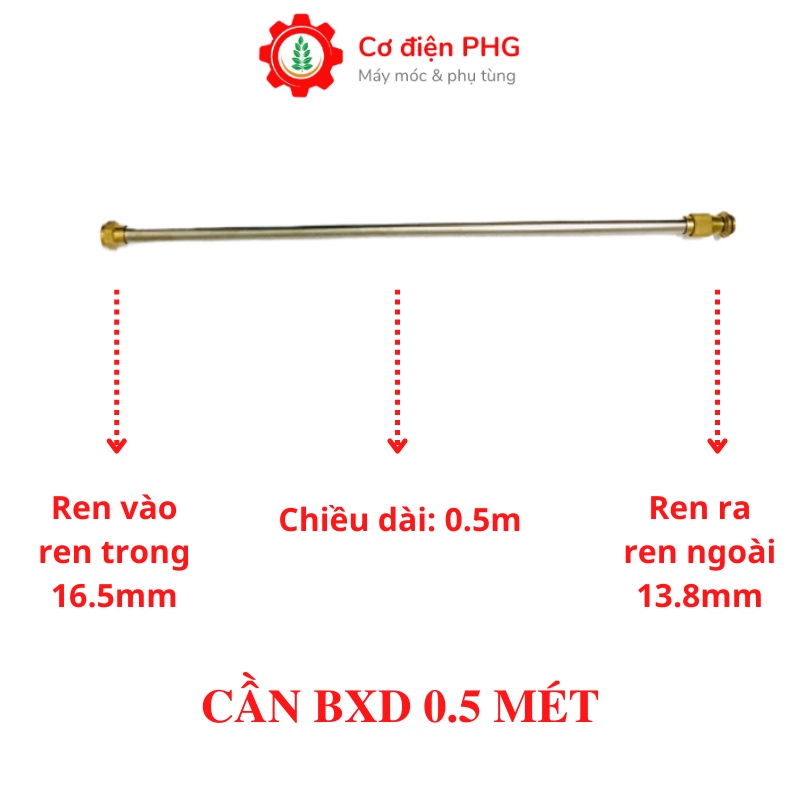 Cần phun thuốc bình xịt điện 0.5 mét | Bình xịt điện