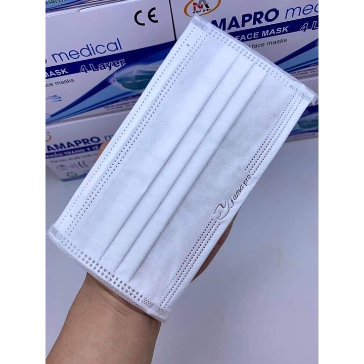 Đủ 5 màu-COMBO 2 hộp khẩu trang y tế FAMAPRO NAM ANH 4 lớp giấy kháng khuẩn(hộp 50 cái)