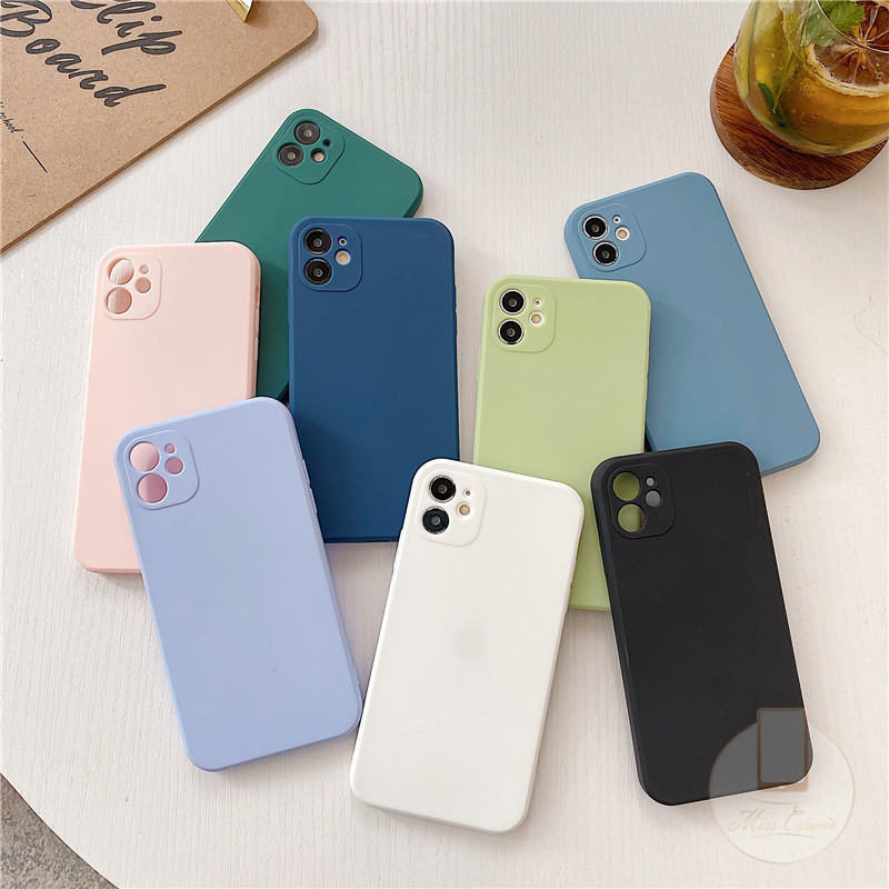 Ốp lưng TPU mềm màu trơn cho Iphone 11 Iphone 6 6s 7 8 Plus X Xs Se 2020 | BigBuy360 - bigbuy360.vn