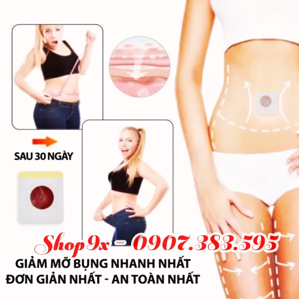 40 Miếng Dán Rốn Giảm Béo Giảm Cân Đốt Cháy Mỡ Thừa Đông Y Hiệu Quả (có bán lẻ)