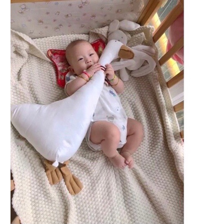 Gấu bông gối ôm hình con vịt dài 65cm cute đáng yêu co dãn 4 chiều