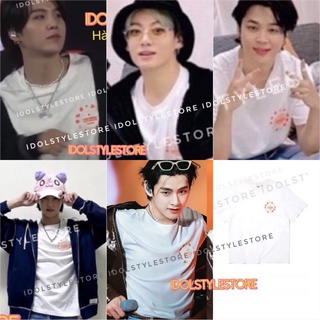 (áo kèm card Idol) áo thun logo Permission to dance như BTS