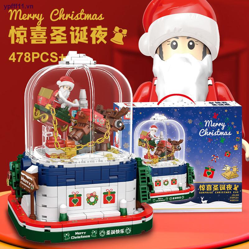 Lego Hộp Nhạc Hình Cây Thông Giáng Sinh Sáng Tạo