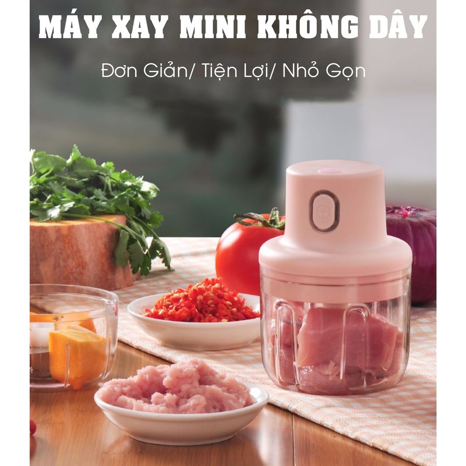 Máy xay tỏi, xay ớt. xay mọi thứ tiện lợi 250ML - Lỗi 1 đổi 1