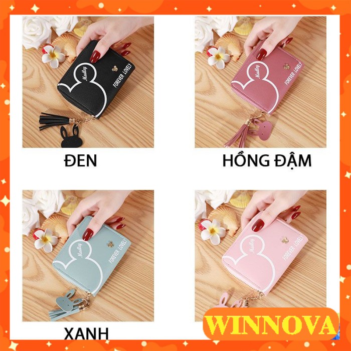 Ví nữ mini cao cấp ngắn cute nhỏ gọn bỏ túi thời trang giá rẻ WINNOVA AV14