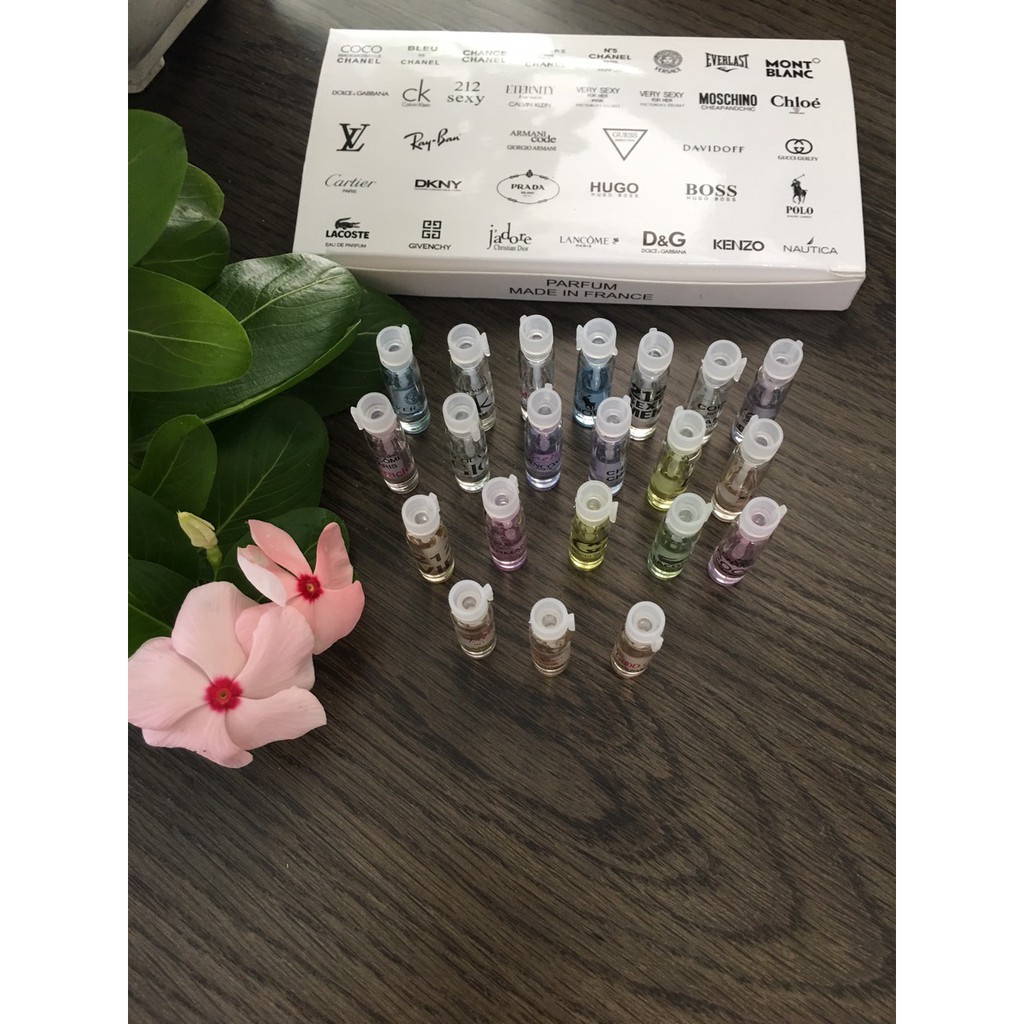 SET 21 LỌ NƯỚC HOA MINI 2ML