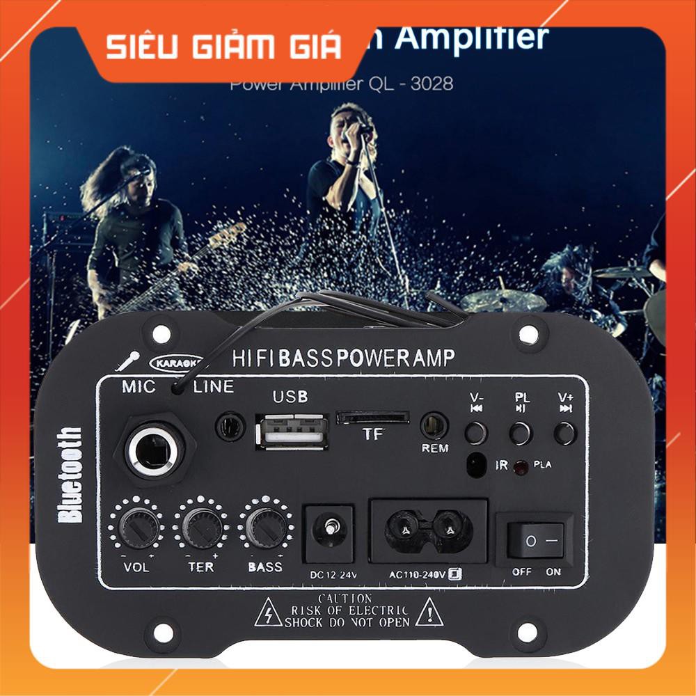 Bộ khuếch đại âm thanh Amply ô tô Hifi BASS POWER AMP 12V - 24V - Giá tốt nhất