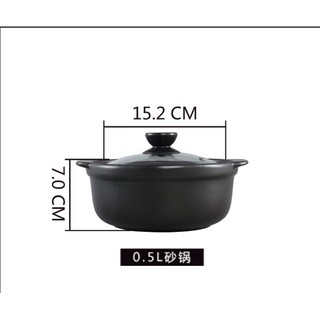Nồi đất kho cá tráng men cao cấp 0,5L - 2L