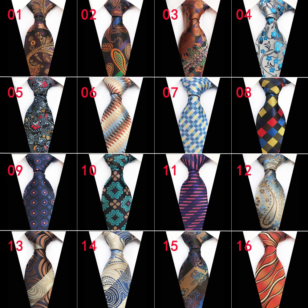 Cà Vạt Dệt Sọc Ca Rô Thời Trang Cá Tính Cho Nam 8cm 3.15 &quot;