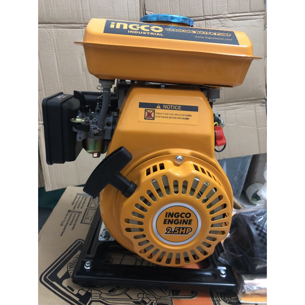 2.5HP Máy bơm nước dùng xăng hiệu INGCO GWP102