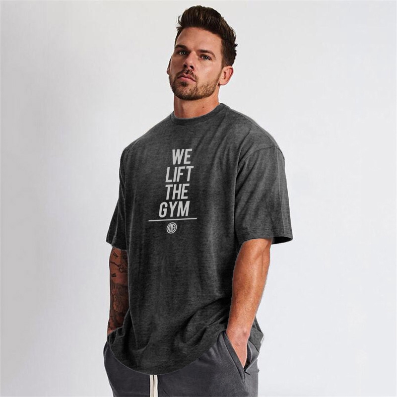 Áo thun cotton tay ngắn họa tiết chữ thời trang mùa hè dành cho nam