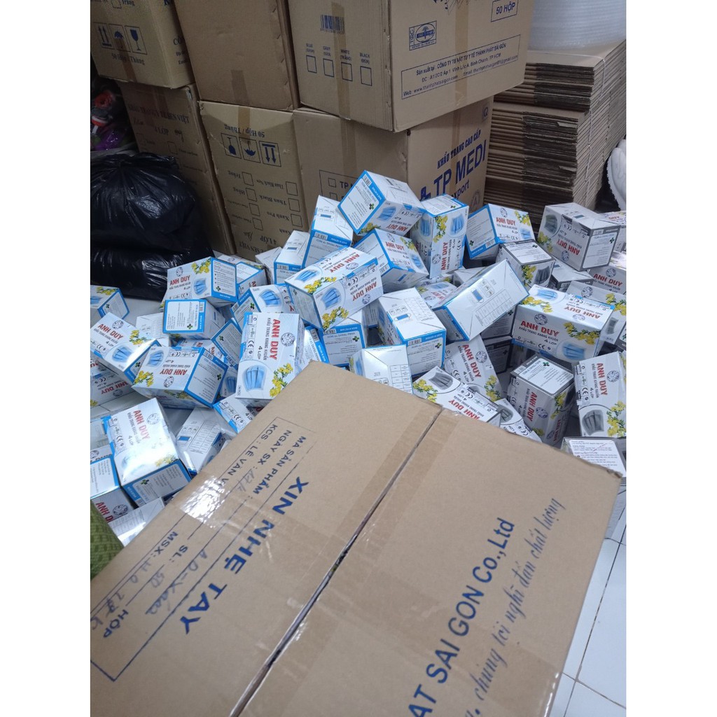 Khẩu Trang Y Tế 4 Lớp. 50 CÁI / 1 Hộp. Loại dày. | BigBuy360 - bigbuy360.vn